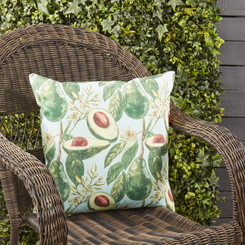 Coussin en polyester Fresh Harvest Avocado Haven