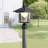 Credle Black 1 -Light 15.25" H Solar Powered Integrated LED Post and Pier Mount Light
