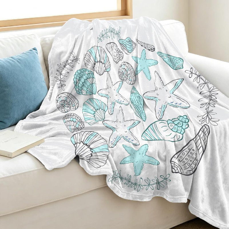 Jeté transparent en flanelle molletonnée ultra douce, imprimé rond simple imprimé à la main, Jeté 40 po x 50 po