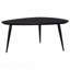 Table basse triangulaire noire en bois massif