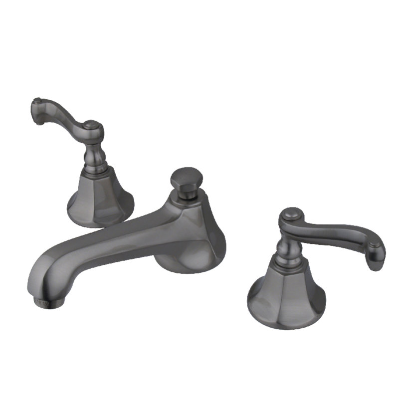 Metropolitan Widespread Bathroom Faucet with Drain Assembly, Satin Nickel
