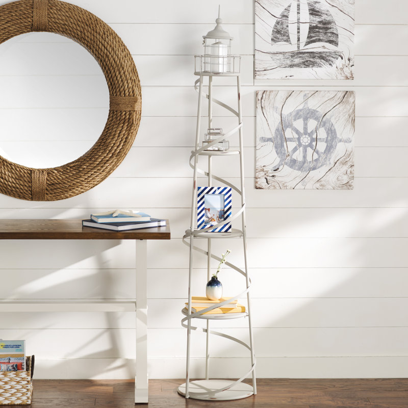 Annalise 5 Tier Metal Lighthouse Shelf