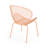 Sleek Chairs , Tapered Legs, 24.35"W X 33.66"H, Orange Modern Metal Chair 26.14"D, Orange, Stable Structure