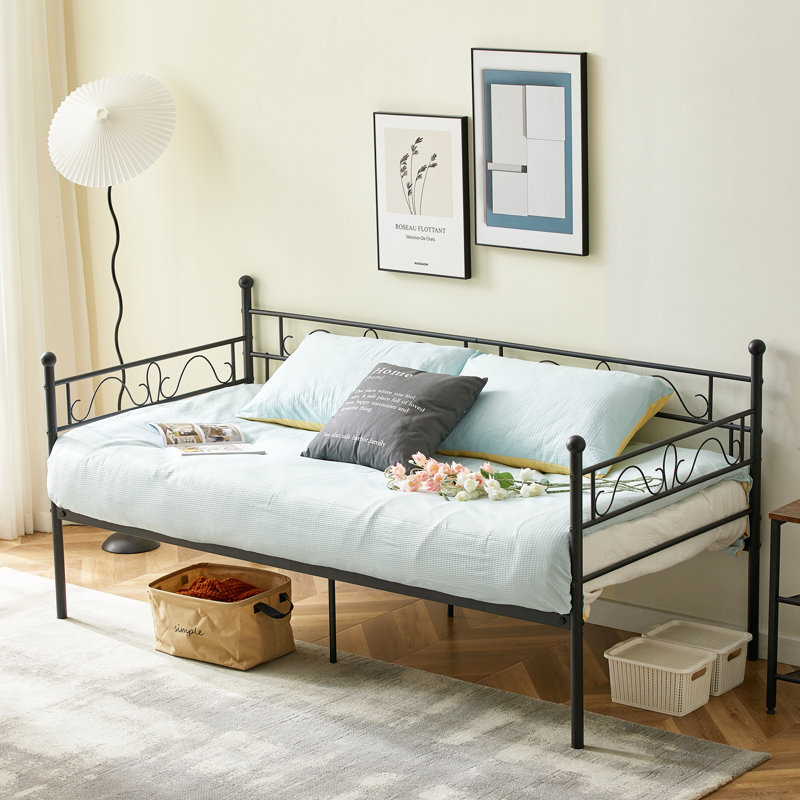 Metal Daybed Frame, Black