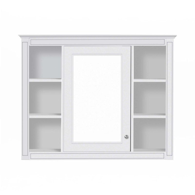 Armoire de rangement murale pour salle de bain, Pharmacie, Blanc