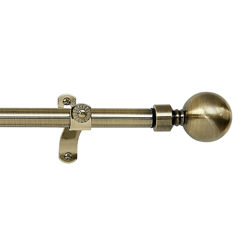 Tringle à rideaux simple bronze réglable de 66 po à 86 po 0,75 po, 66 po à 120 po