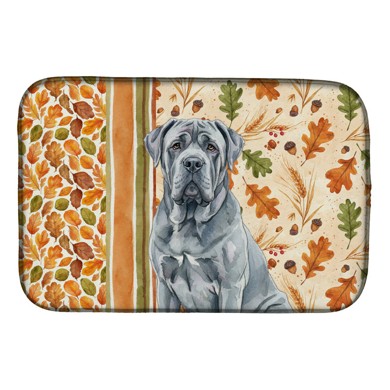 Tapis de séchage bleu napolitain, Bleu