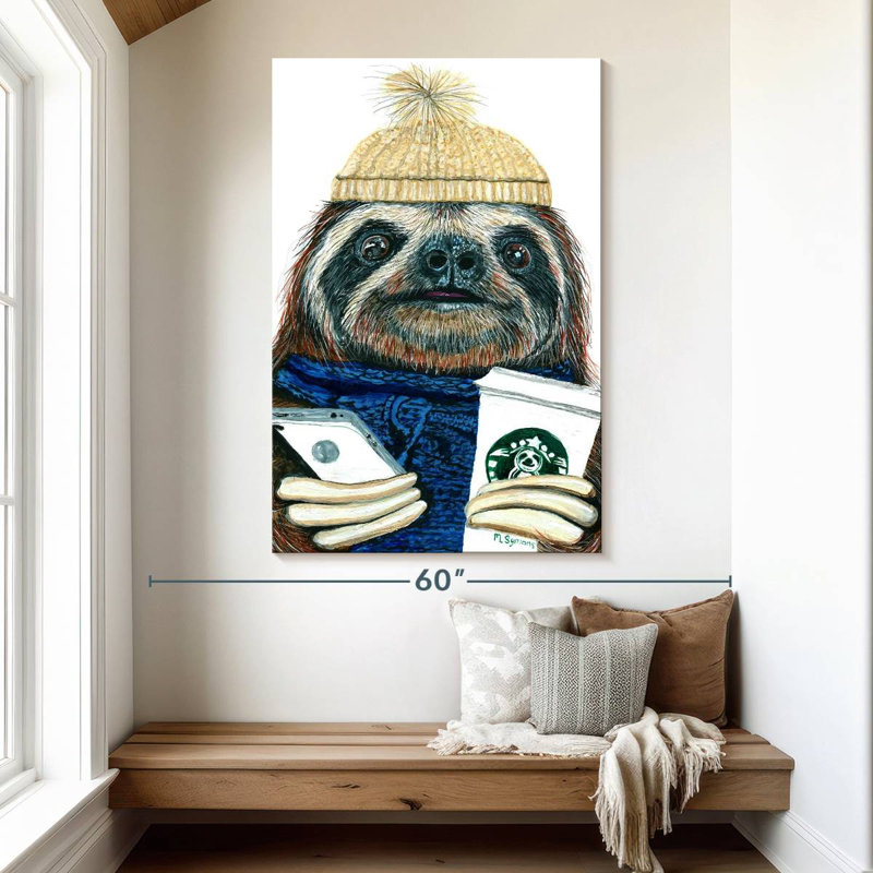 Brampt Urban Sloth, 51" H x 34" W