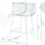 Saya Upholstered Velvet Bar Stool-1025482729-1063150681