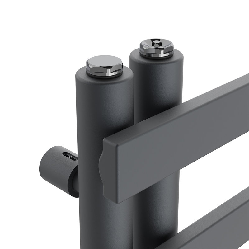 Briac Designer Towel Rail Heated Towel Rails, Anthracite