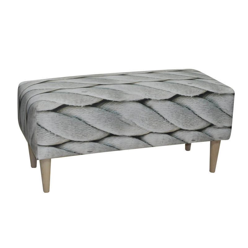 Marine Polyester Blend Upholstered Bench, Polyester Blend