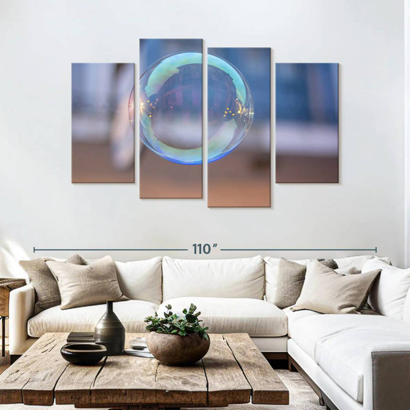 Bubble Sphere, H 54 po x l 84 po