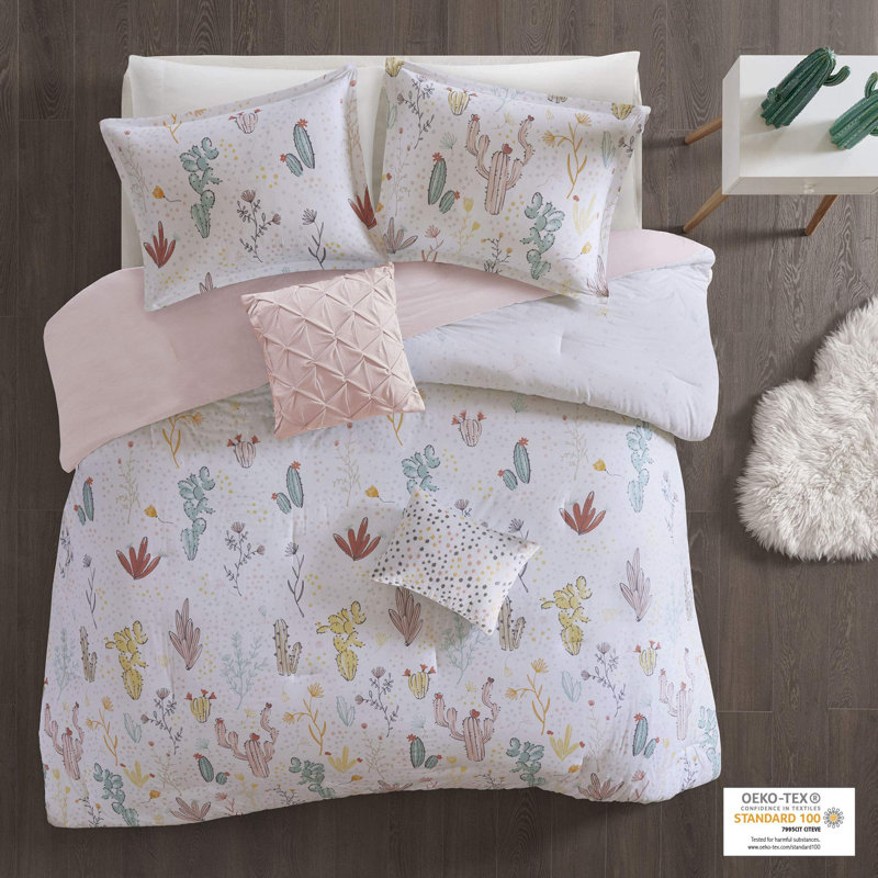 Polyester Floral Comforter Set
