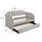 Dove Grey Tufted Back Twin Daybed With Trundle