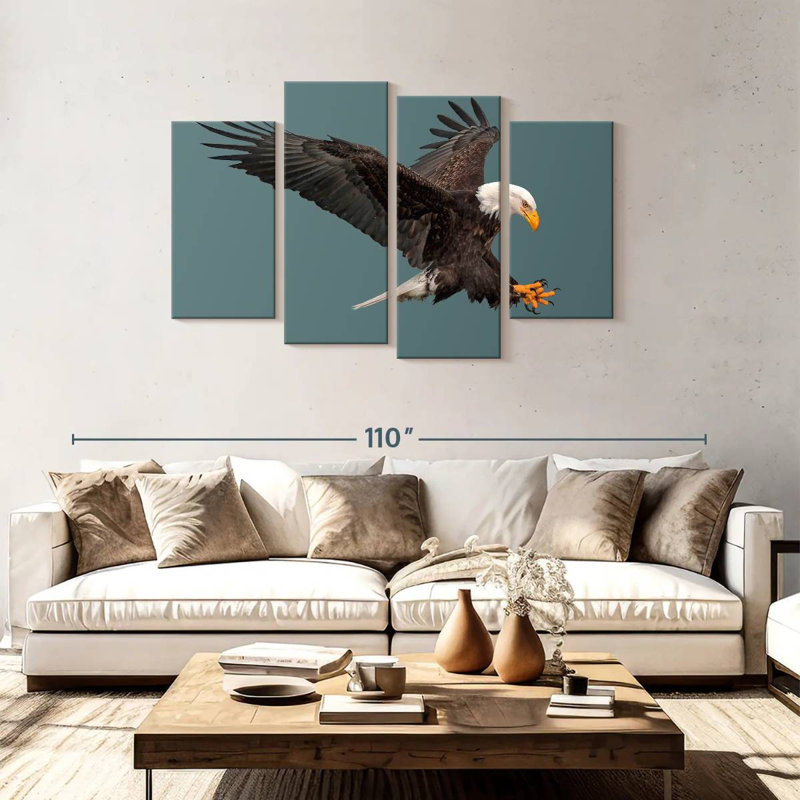 Brampt Predator Bald Eagle, 48" H x 75" W