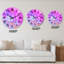 Horloge murale rose-1483394047