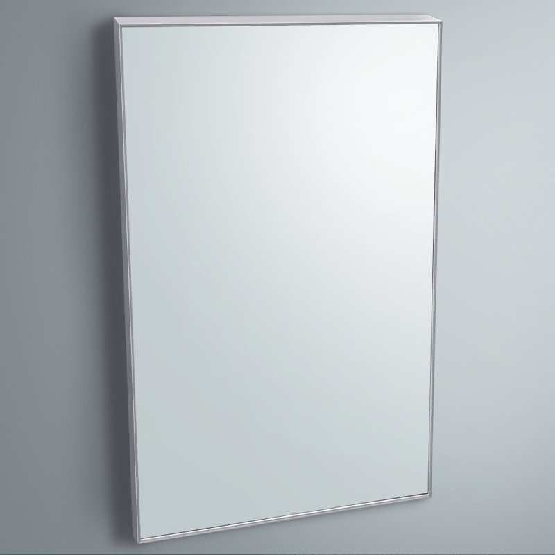 Akhavi Metal Flat Wall Mirror, 35.5" H x 23.63" W