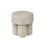 Chenille Round Dressing Table Stool for Bedroom Furniture, Living Room Accent Stool, Foot Stool-1680604797