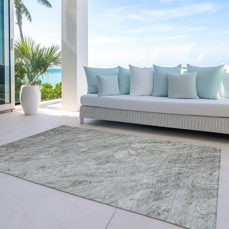 Tapis de porte d'extérieur antidérapant Kinslee, Rectangle 2'6" x 3'10"