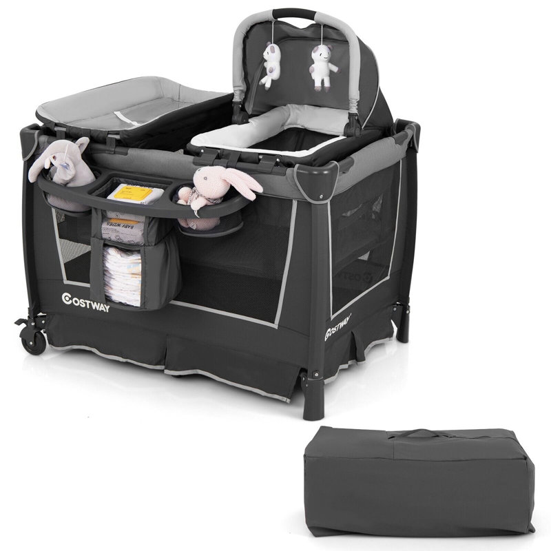 Rixa Cot Bed, Black/Grey