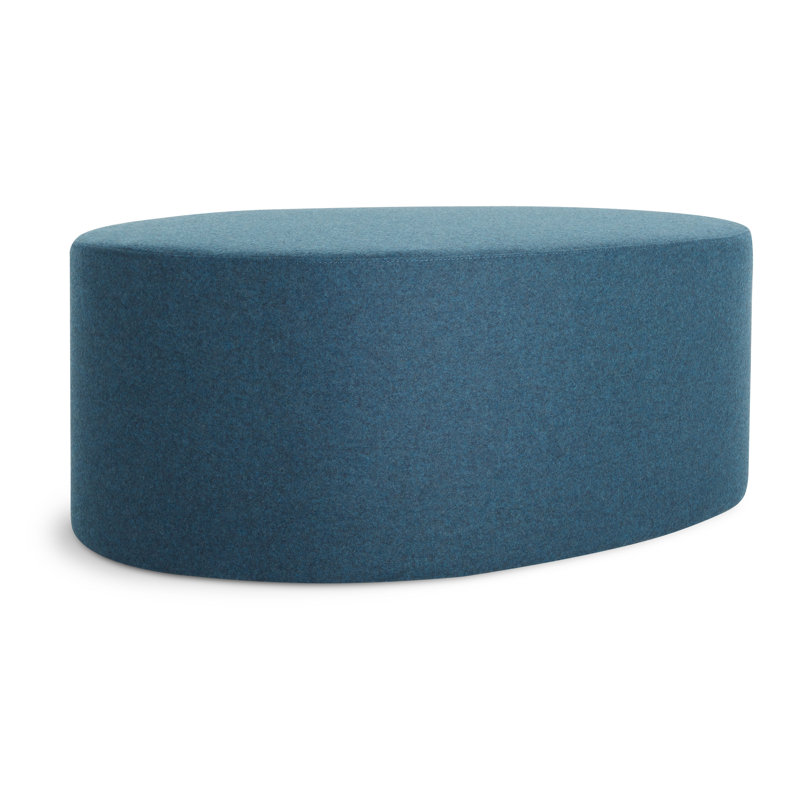 Swole Oval Ottoman, Vesper Marine Blue