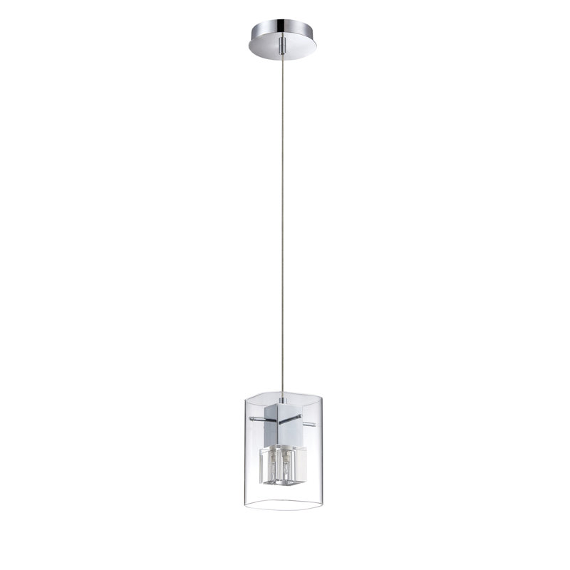 Luminaire suspendu rectangulaire 1 lumière Berges