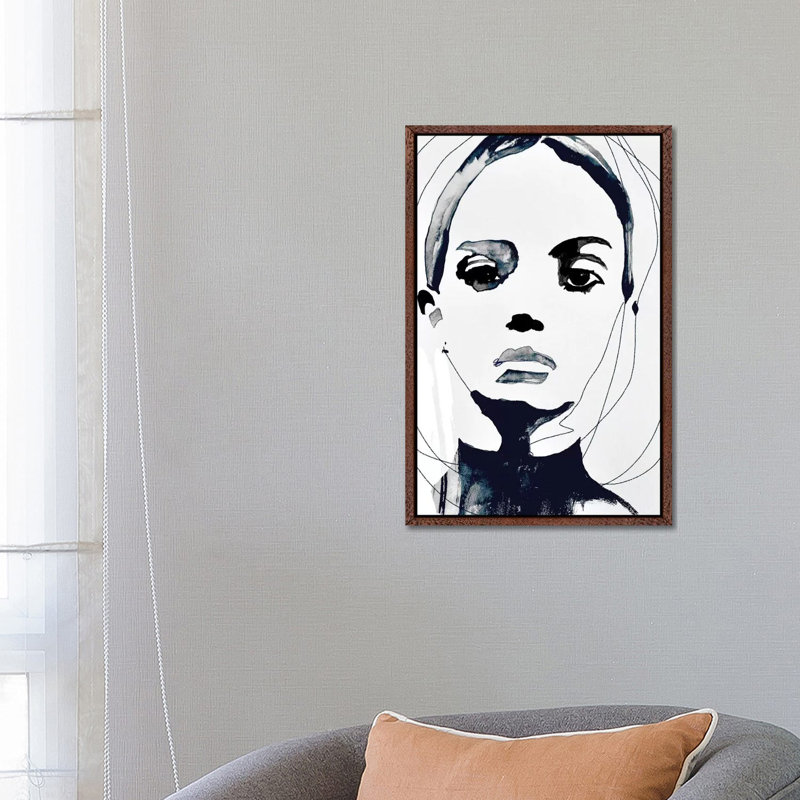 Vanquish by Leigh Viner - Painting on Canvas, Classic Brown Wood Framed Canvas, 66.04 cm H x 45.72 cm W