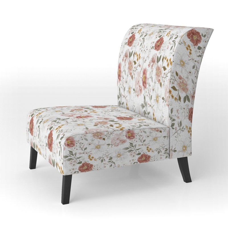 Fauteuil de chambre Floral, Pantoufle sans accoudoirs