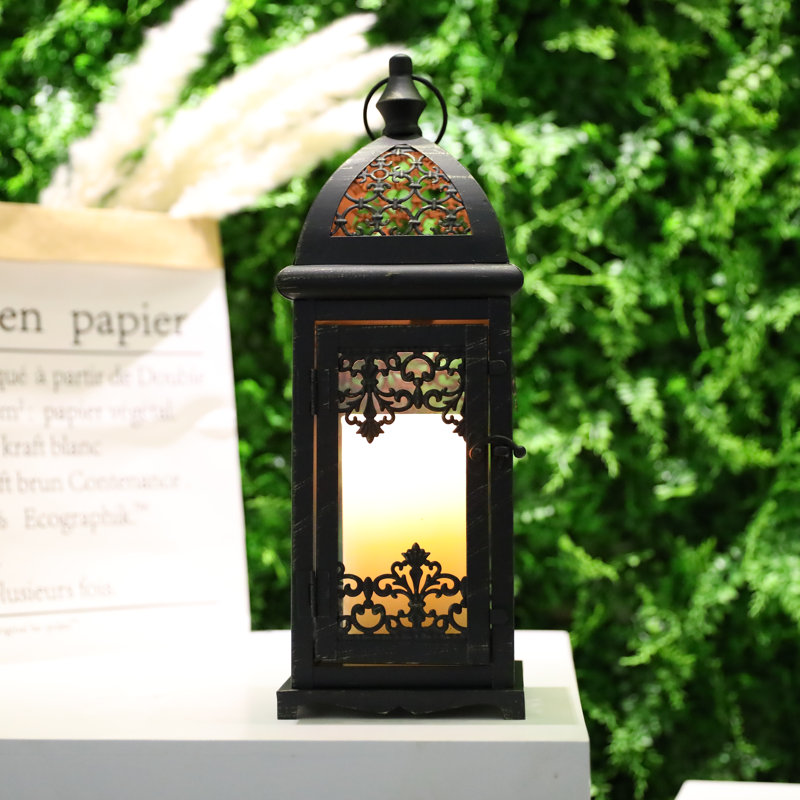 96.52cm Glass Tabletop Lantern