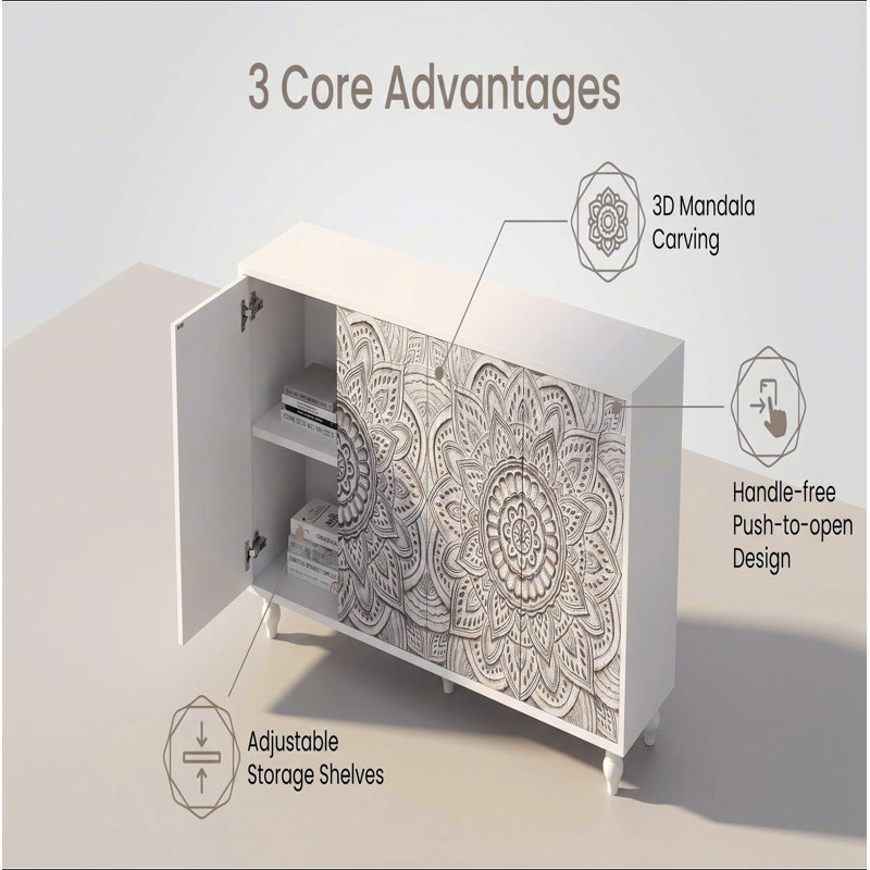 Buffet 60 po 3D Boho Mandala