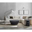 Table basse Florrie en aluminium noir