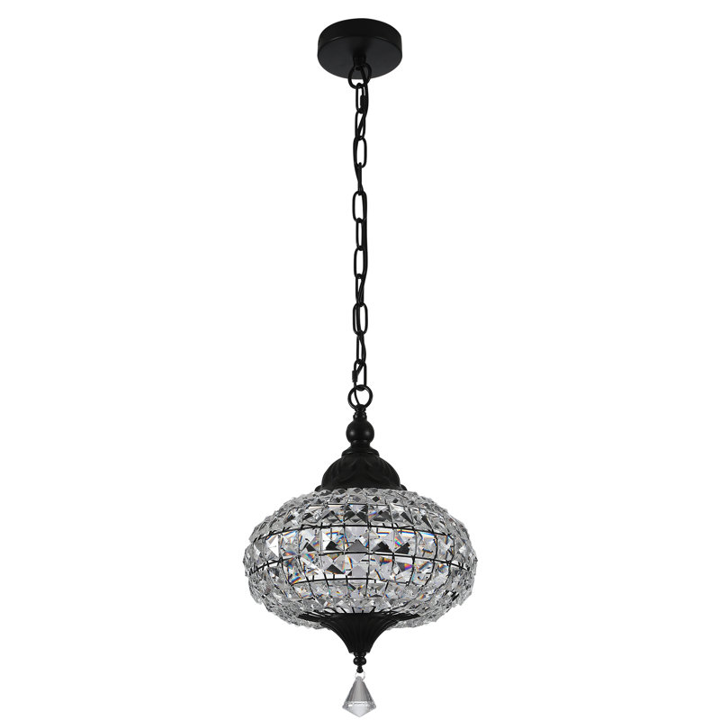 Luminaire suspendu en cristal 11,2 po