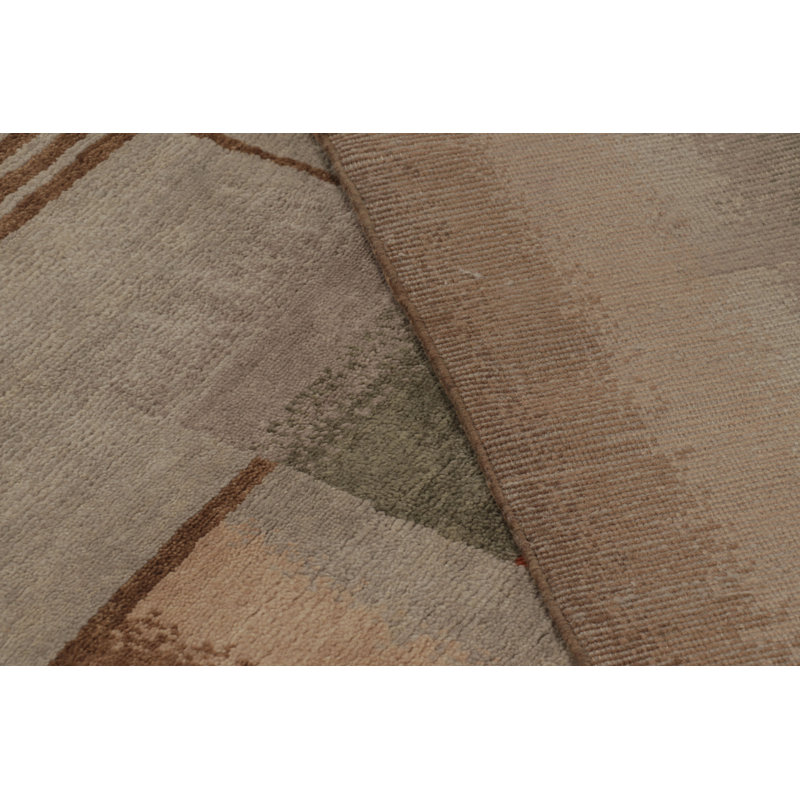 Art Deco One-of-a-Kind 9'8X12'5 Hand Knotted Area Rug