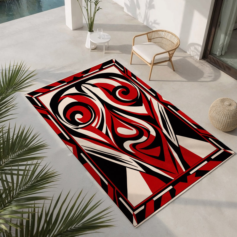 Tapis intérieur et extérieur Fractured Light, Rectangulaire 8 pi x 10 pi
