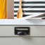 Hammer & Tongs - Filing Cabinet Cup Handle with Card Frame - W100mm x H50mm - Raw