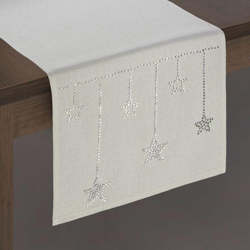 Geometric Table Runner, 33cm W x 180cm L