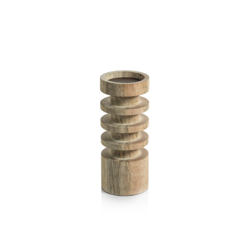 Pilier de table en bois de manguier, H 10 po x l 4 po x P 4 po