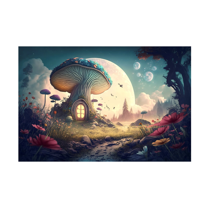 «Fantasy Fairytale Landscape 11 on Canvas» par Ray Heere, reproduction, H 22 po x l 32 po x P 2 po