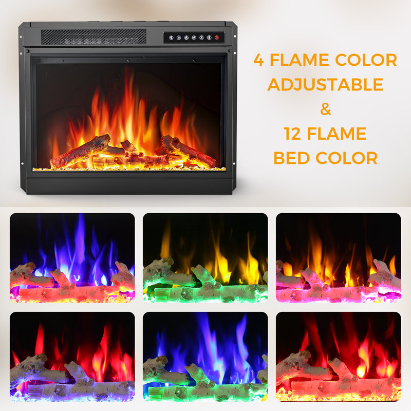  60" Fireplace TV Stand With Electric Fireplace,Remote ,Timer & Adjustable Led Flame, White