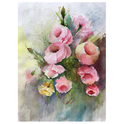 Bouquet de roses | Peinture à l'aquarelle | Par Amit Suthar