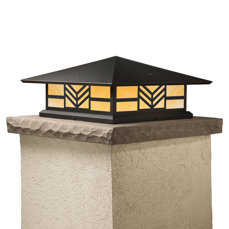 Abston Pier Mount Light, Honey, Textured Black