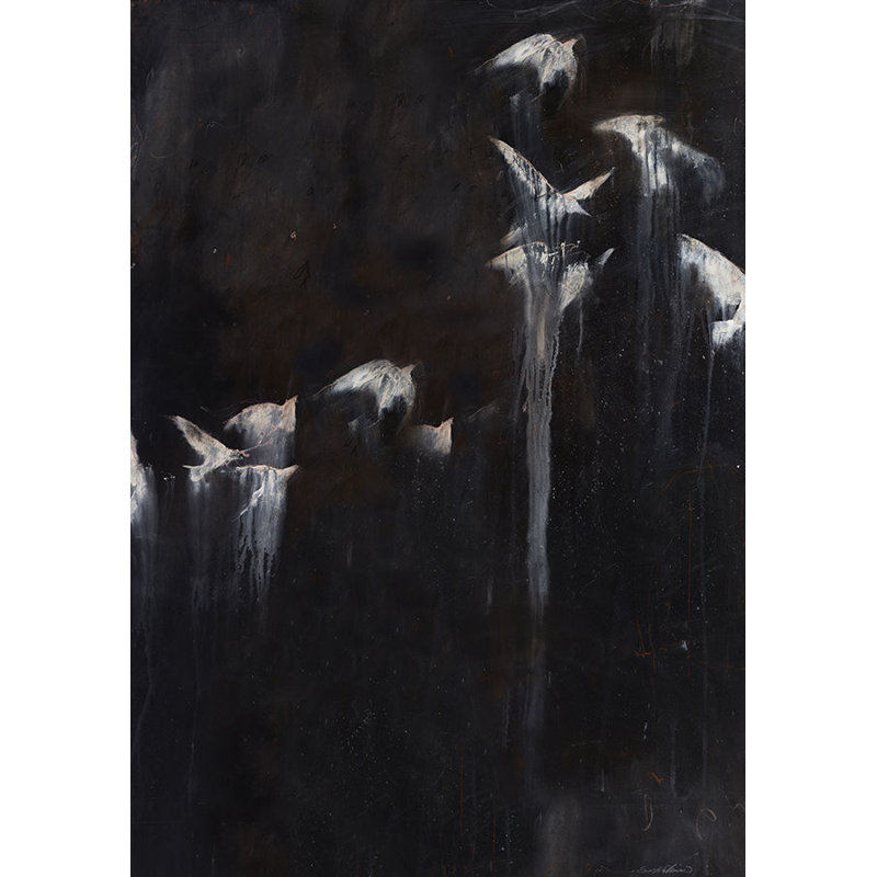 Surrender To Solitude Painting, 43" H x 30" W x 1.5" D, Outdoor