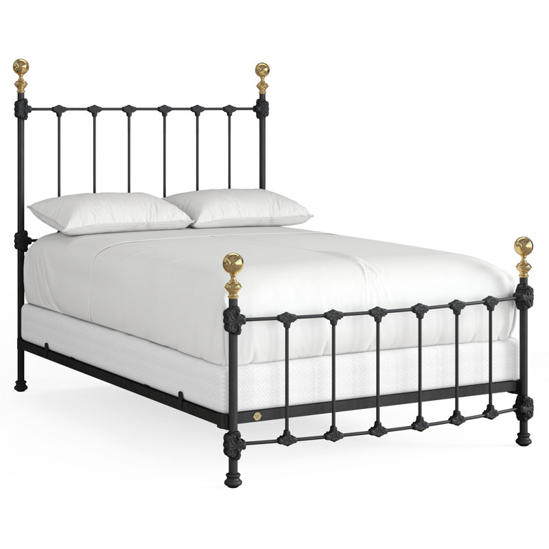 151 Palatial Bed | Complete Standard, Full, Gunmetal/Antique Gold
