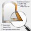 Impressions fractales abstraites orange - miroir mural moderne-442962438