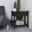 Table de bout, table d'appoint étroite avec plateau rabattable, armoire de rangement, tablette inférieure pour le salon, café