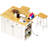 Large Rolling Kitchen Island With Drop Leaf, Power Outlet, Internal Storage Racks, 5 Open Side Racks, 2 Drawers, An Adjustable Shelf-1805793441