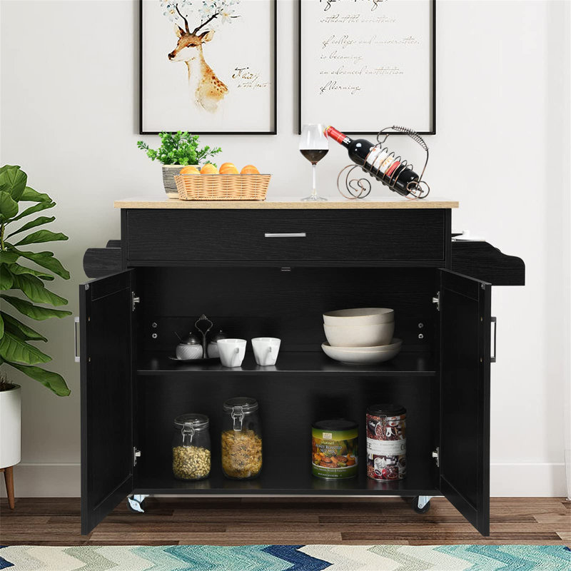 Maglione Kitchen Cart, Black