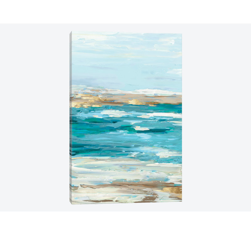 «Sea Side I» sur toile, H 12 po x l 8 po x P 0,75 po, Pas de tapis, Toile tendue