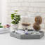 Gray Hexagonal Decorative Tray