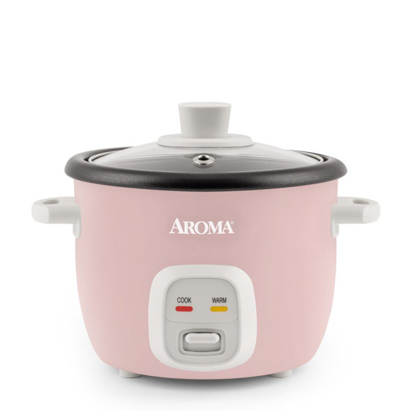 Aroma Housewares Rice Cooker 6-Cup (Cooked) 1.5Qt Rice Cooker & Food  Steamer